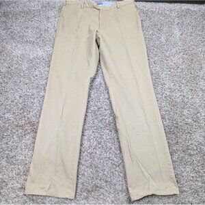 Peter Millar Pants Mens 36x35 Beige Pima Cotton Flat Front Chino Khaki Classic